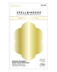 Spellbinders - Floral Reflection Collection - Glimmer Hot Foil Plate - Glimmer Essential Solid Floral Reflection