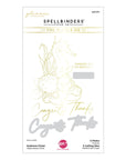 Spellbinders - Seahorse Kisses Collection - Glimmer Hot Foil Plate & Die Set - Seahorse Floral