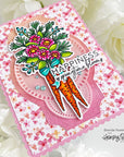 Honey Bee Stamps - Clear Stamps - Garden Bouquet