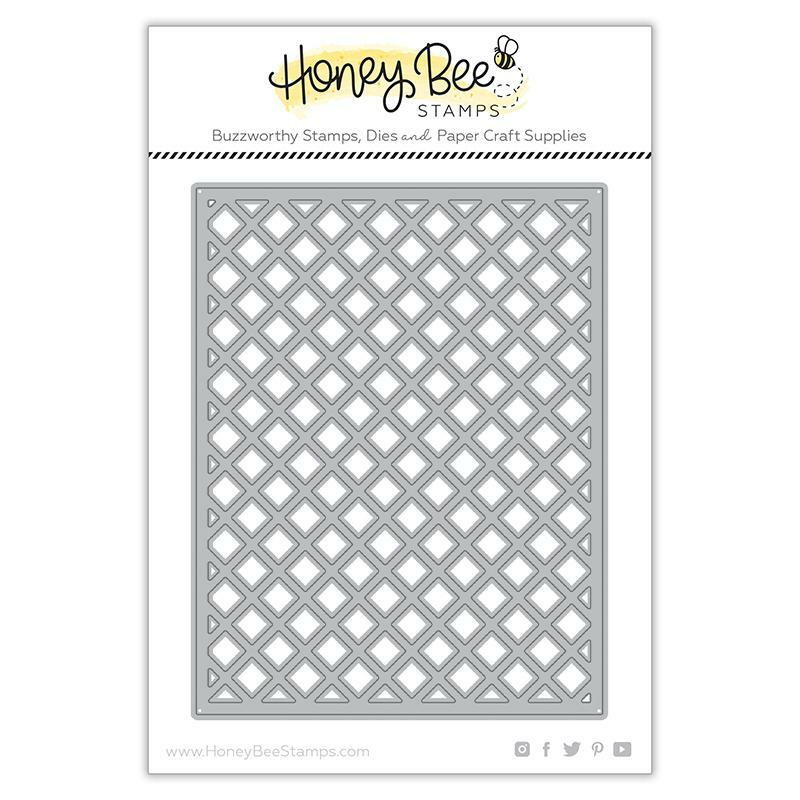 Honey Bee Stamps - Honey Cuts - Garden Lattice Cover Plate - Top