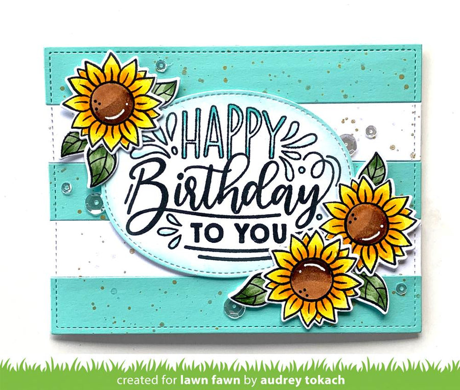 Lawn Fawn - Clear Stamps - Giant Birthday Messages