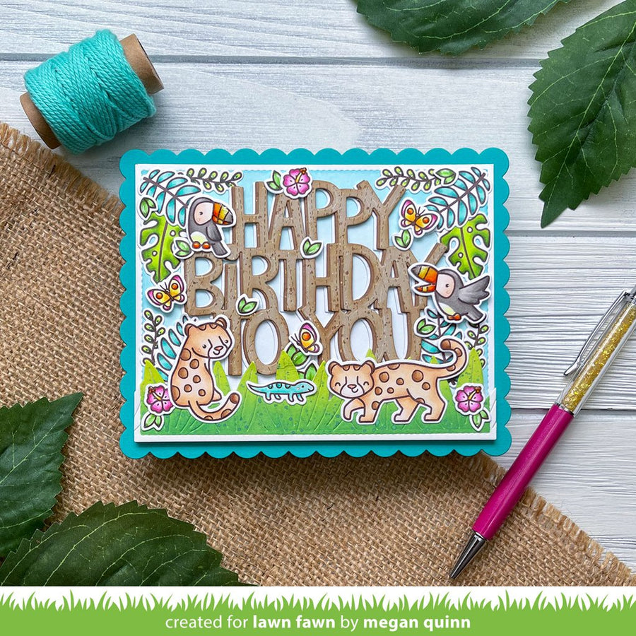 Lawn Fawn - Lawn Cuts - Giant Happy Birthday to You