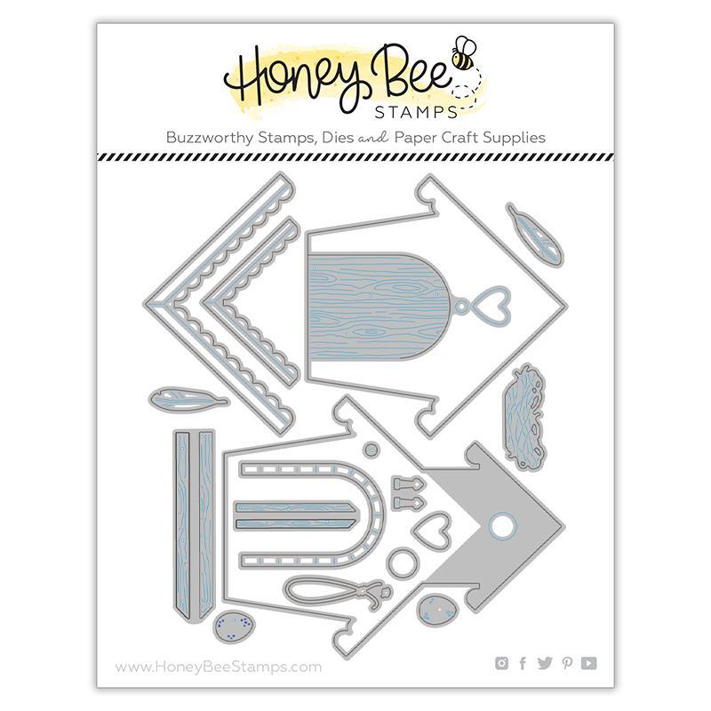 Honey Bee Stamps - Honey Cuts - Bird House A2 Card Base