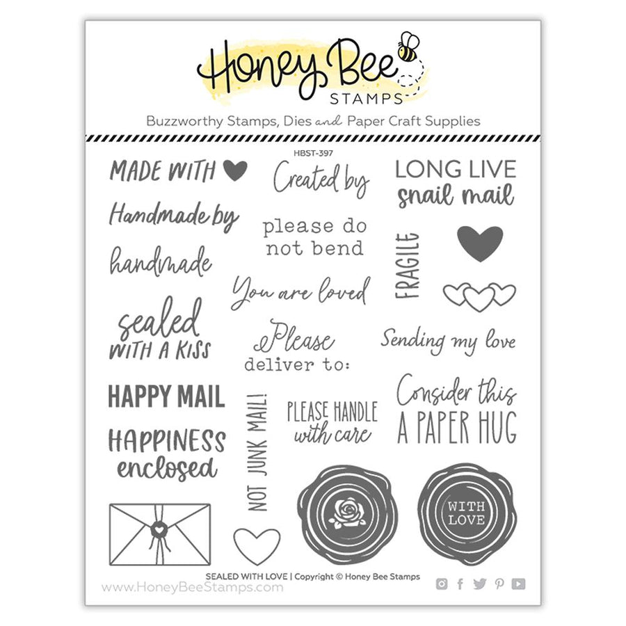 Honey Bee Stamps - Clear Stamps - Sealed with Love