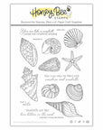 Honey Bee Stamps - Clear Stamps - Seashells