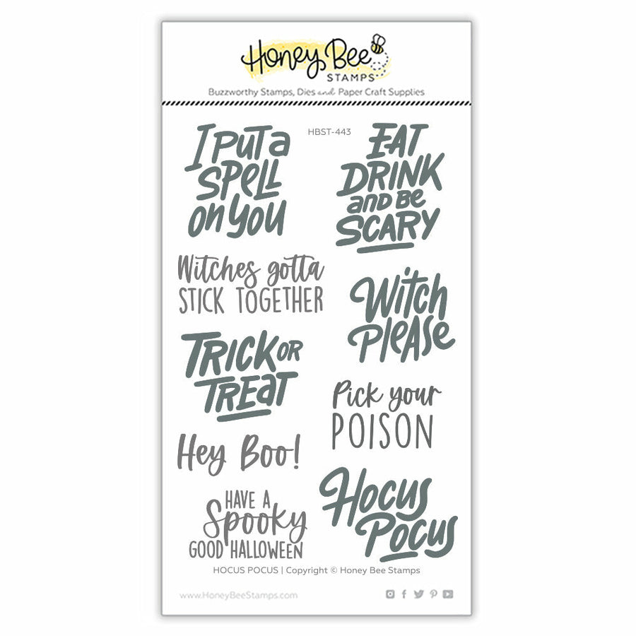 Honey Bee Stamps - Clear Stamps - Hocus Pocus