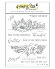 Honey Bee Stamps - Clear Stamps - On The Line: Fall Florals