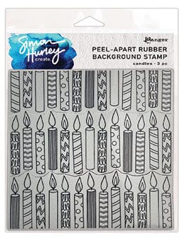 Ranger Ink - Simon Hurley - Cling Stamps - Candles Background
