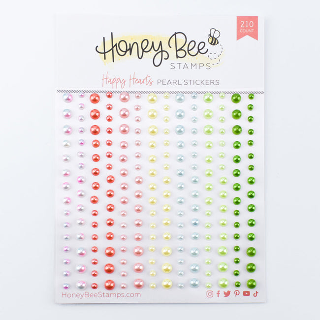Honey Bee Stamps - Pearl Stickers - Happy Hearts Pearls