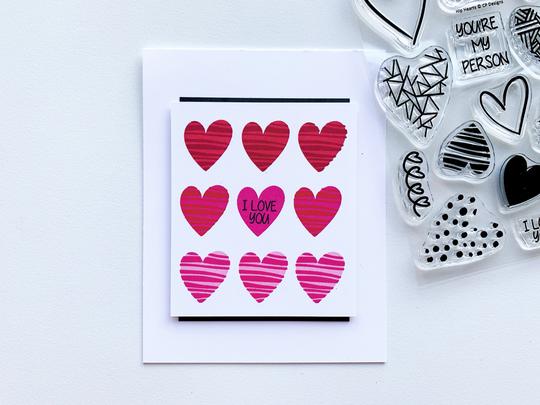 Catherine Pooler Designs - Clear Stamps - Hip Hearts