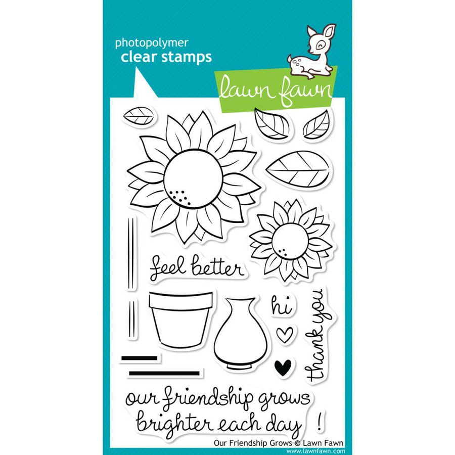 Lawn Fawn - Clear Stamps - Our Friendship Grows
