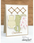 Honey Bee Stamps - Clear Stamps - Inside: Welcome Baby Sentiments
