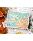 Honey Bee Stamps - Hot Foil Plate - Fall Foliage Sentiments