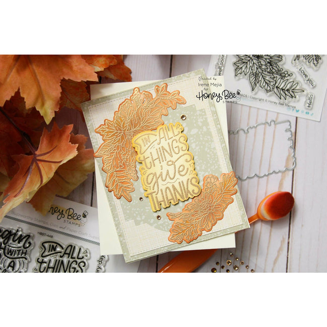 Honey Bee Stamps - Clear Stamps - Fall Swags