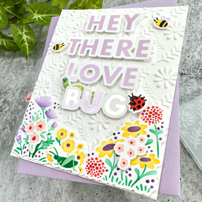 Honey Bee Stamps - 3D Embossing Folder - Daisy Field