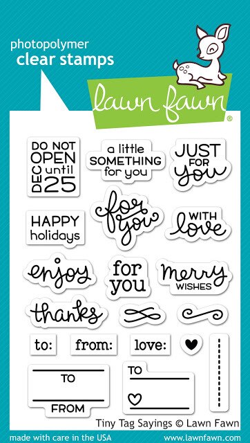 Lawn Fawn - Clear Stamps - Tiny Tag Sayings