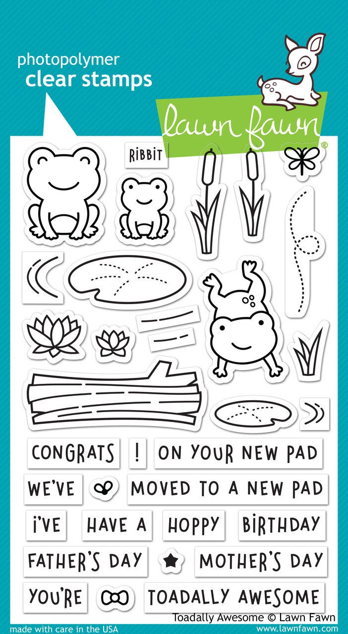 Lawn Fawn - Clear Stamps - Toadally Awesome