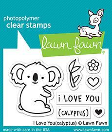 Lawn Fawn - Clear Stamps - I Love You(calyptus)