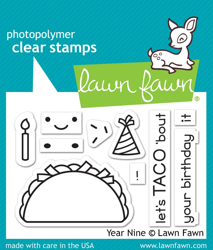 Lawn Fawn - Clear Stamps - Year Nine