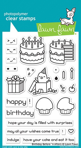 Lawn Fawn - Clear Stamps - Birthday Before 'n Afters