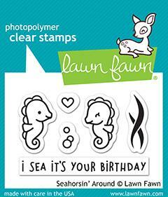 Lawn Fawn - Clear Stamps - Seahorsin' Around