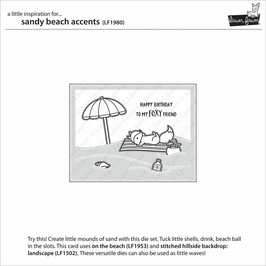 Lawn Fawn - Lawn Cuts - Sandy Beach Accents