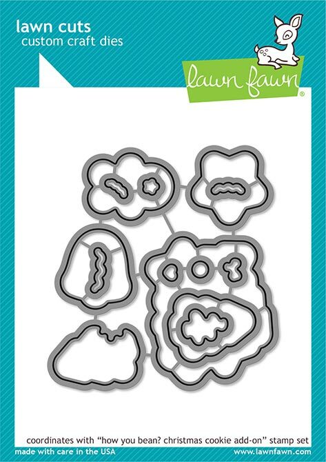 Lawn Fawn - Lawn Cuts - How You Bean? Christmas Cookie Add-On