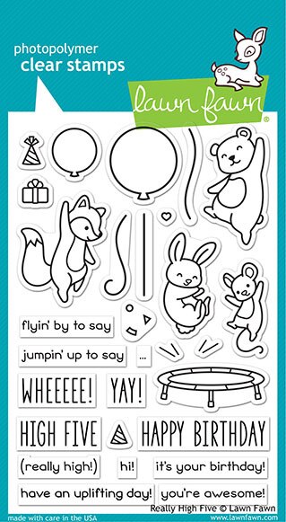 Lawn Fawn - Clear Stamps - Really High Five