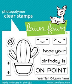 Lawn Fawn - Clear Stamps - Year Ten