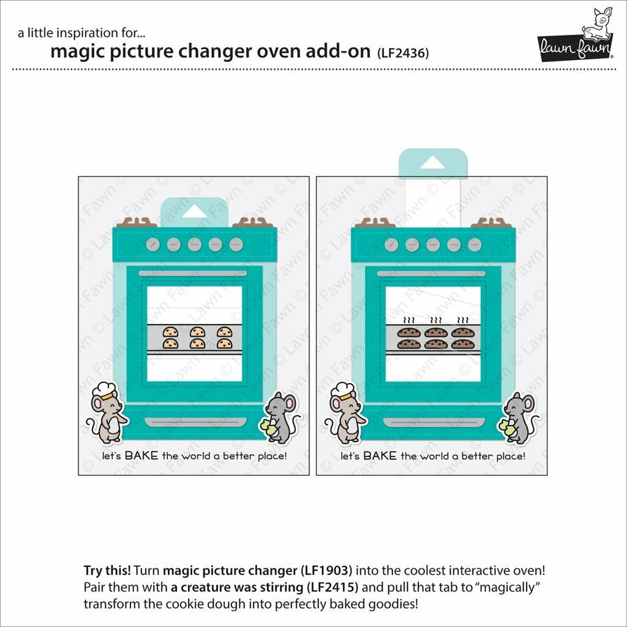 Lawn Fawn - Lawn Cuts - Magic Picture Changer Oven Add-On