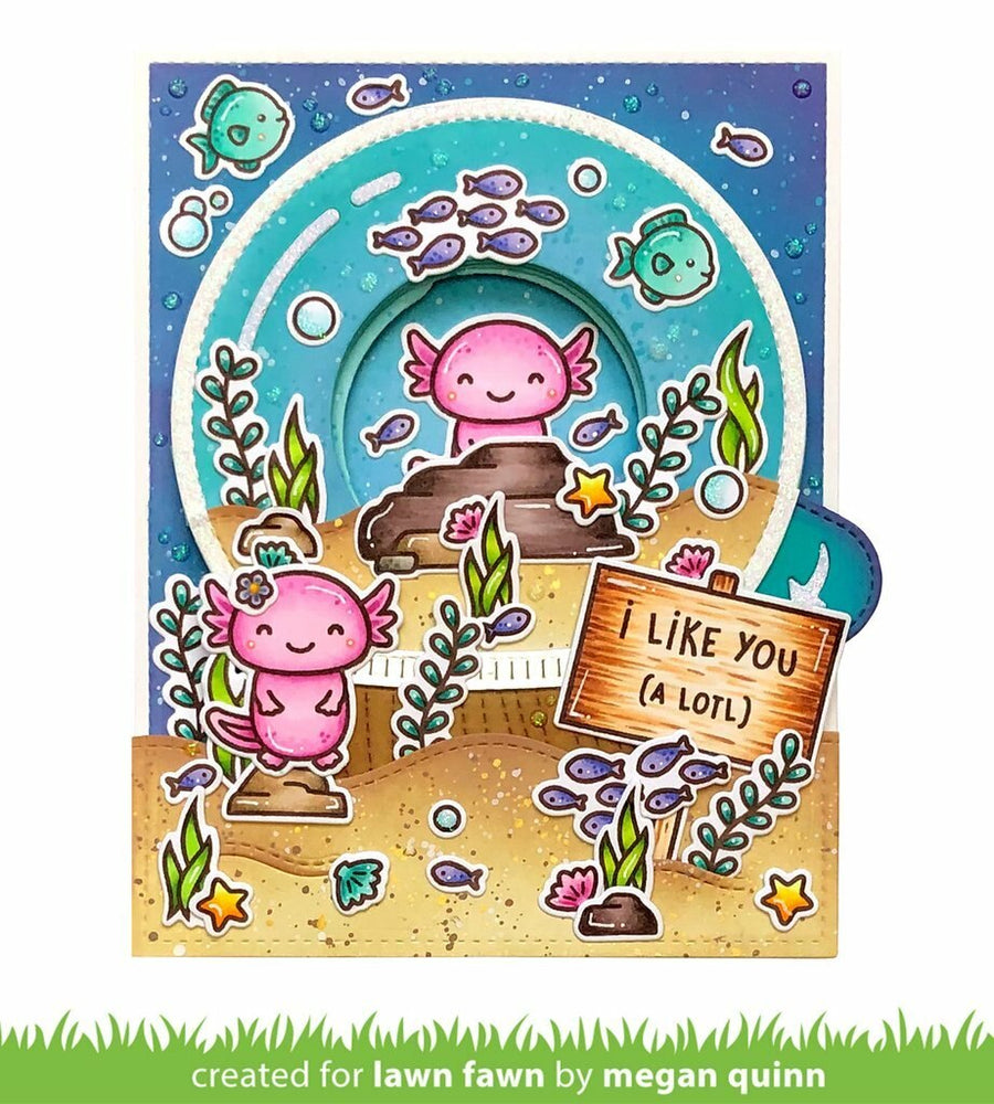 Lawn Fawn - Clear Stamps - I Like You (A Lotl)