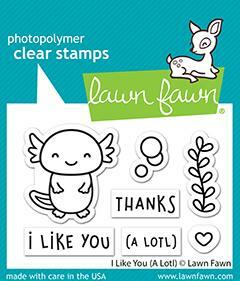 Lawn Fawn - Clear Stamps - I Like You (A Lotl)