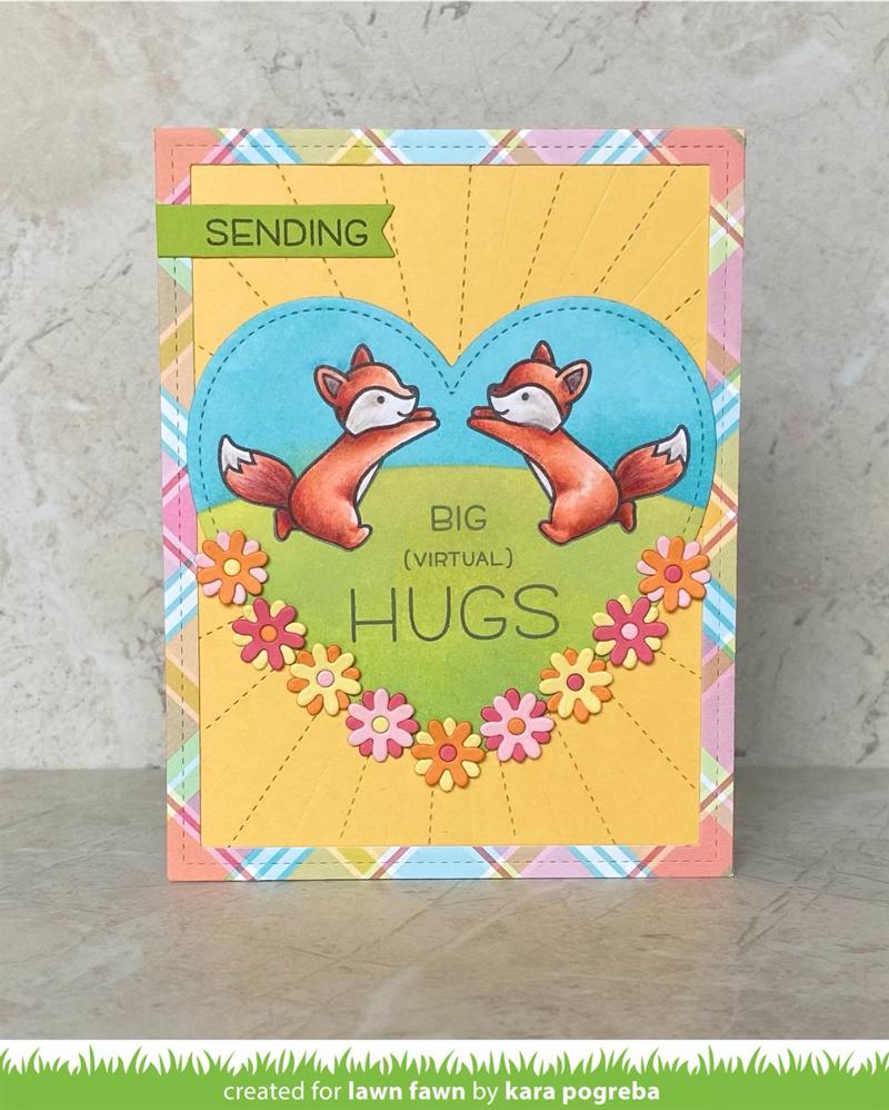 Lawn Fawn - Clear Stamps - Butterfly Kisses Flip-Flop
