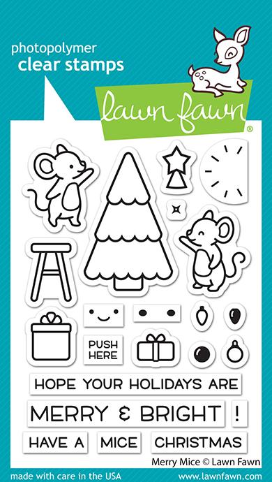 Lawn Fawn - Clear Stamps - Merry Mice