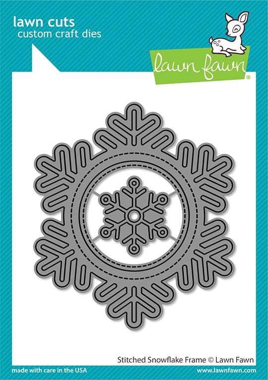Lawn Fawn - Lawn Cuts - Stitched Snowflake Frame