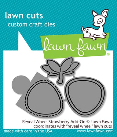 Lawn Fawn - Lawn Cuts - Reveal Wheel Strawberry Add-On