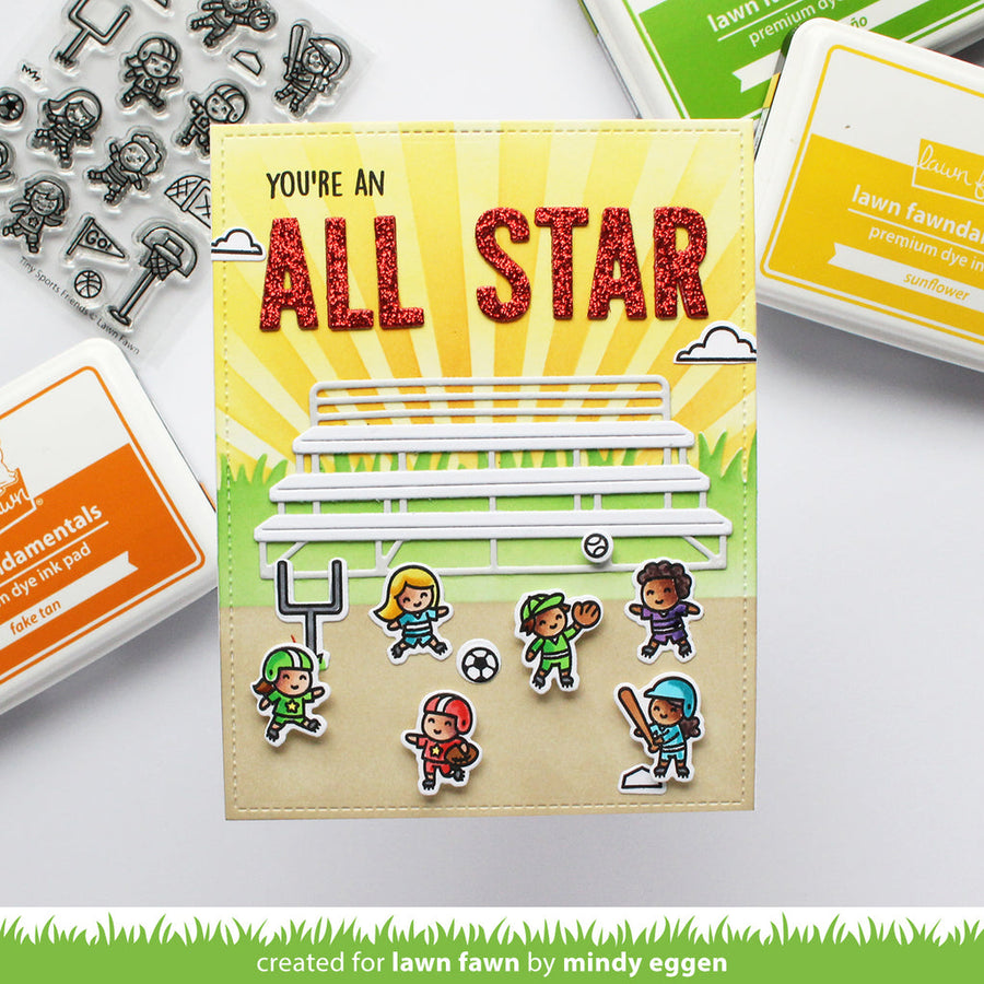 Lawn Fawn - Clear Stamps - Tiny Sports Friends