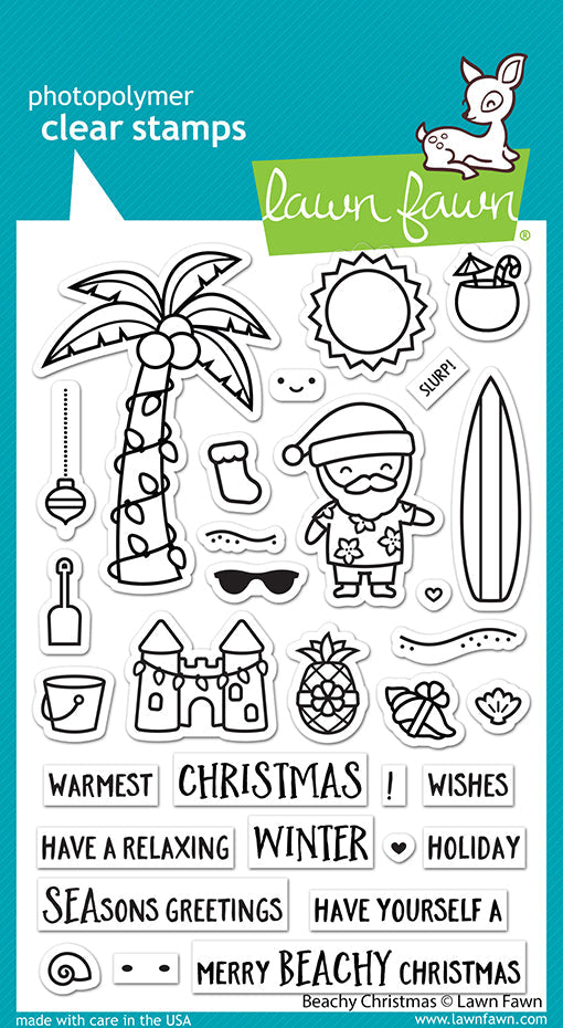 Lawn Fawn - Clear Stamps - Beachy Christmas