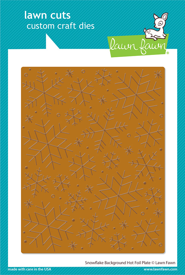 Lawn Fawn - Hot Foil Plates - Snowflake Background