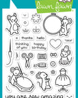 Lawn Fawn - Clear Stamps - Sew Very Mice
