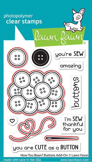 Lawn Fawn - Lawn Cuts - How You Bean? Buttons Add-On