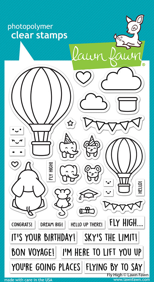 Lawn Fawn - Clear Stamps - Fly High