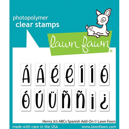Lawn Fawn - Clear Stamps - Henry Jr.'s ABCs Spanish Add-On