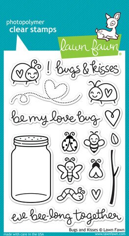 Lawn Fawn - Clear Stamps - Bugs and Kisses