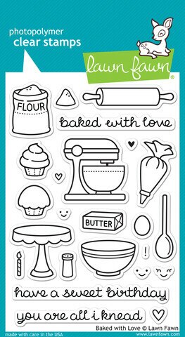 Lawn Fawn - Clear Stamps - Baked with Love