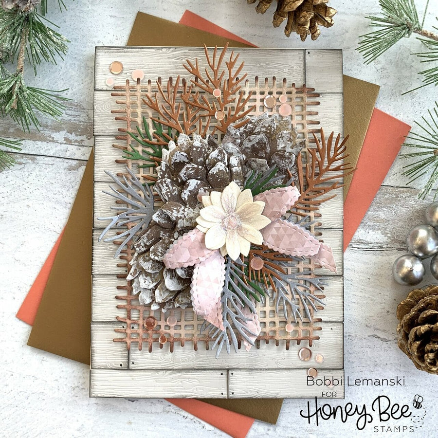 Honey Bee Stamps - Honey Cuts - Burlap A2 Background