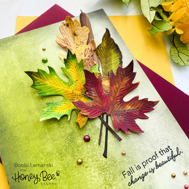 Honey Bee Stamps - Honey Cuts - Lovely Layers: Fall Foliage