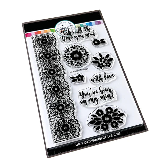 Catherine Pooler Designs - Clear Stamps - Love & Lace