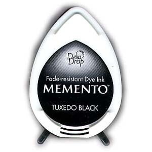 Tsukineko - Memento Dew Drop Dye Inkpad - Tuxedo Black