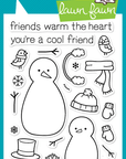Lawn Fawn - Clear Stamps - Making Frosty Friends